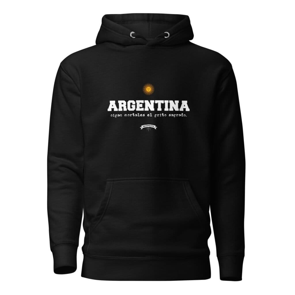 Buzo con capucha unisex - Argentina + el grito sagrado