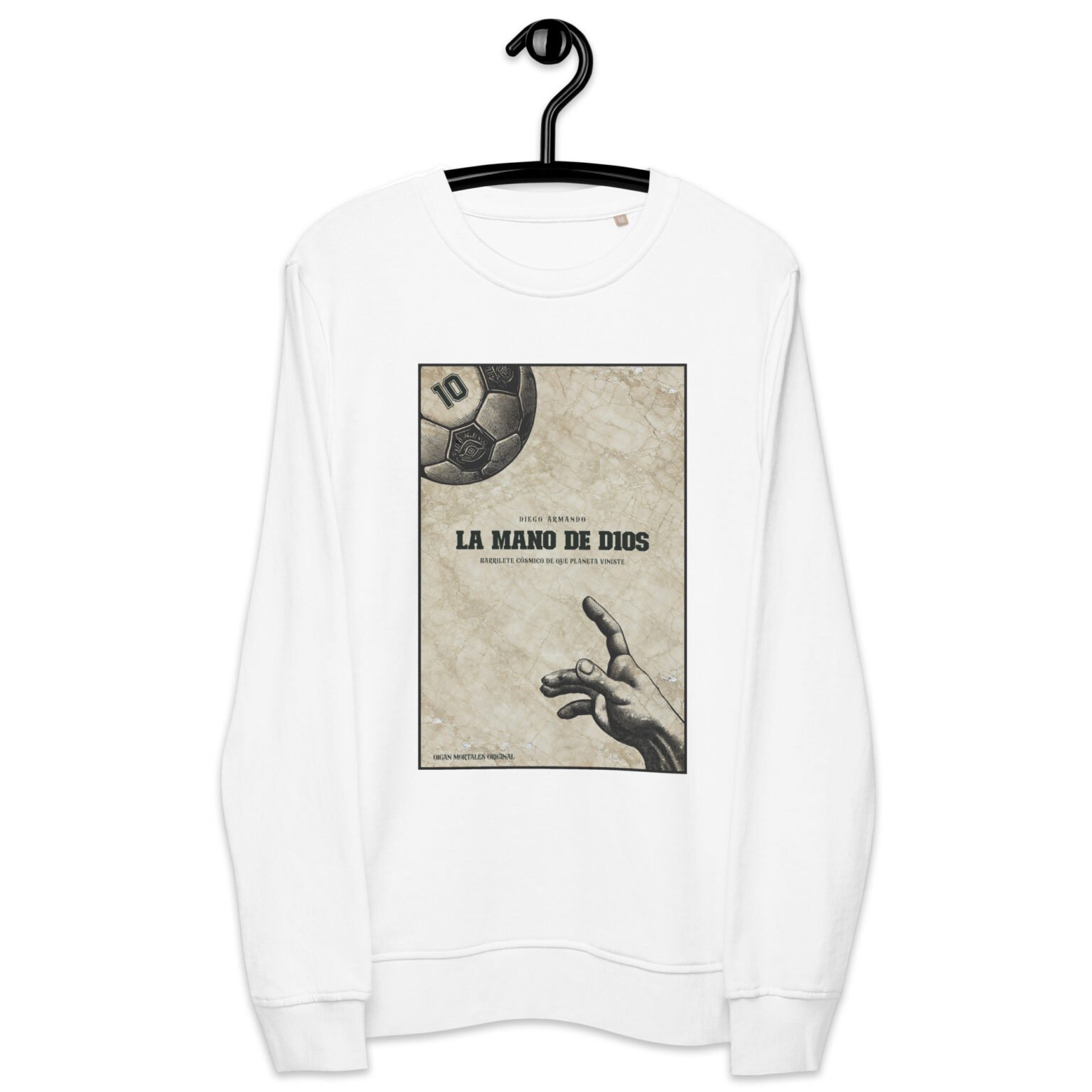 Sudadera orgánica unisex - La mano de D10S - Imagen 2