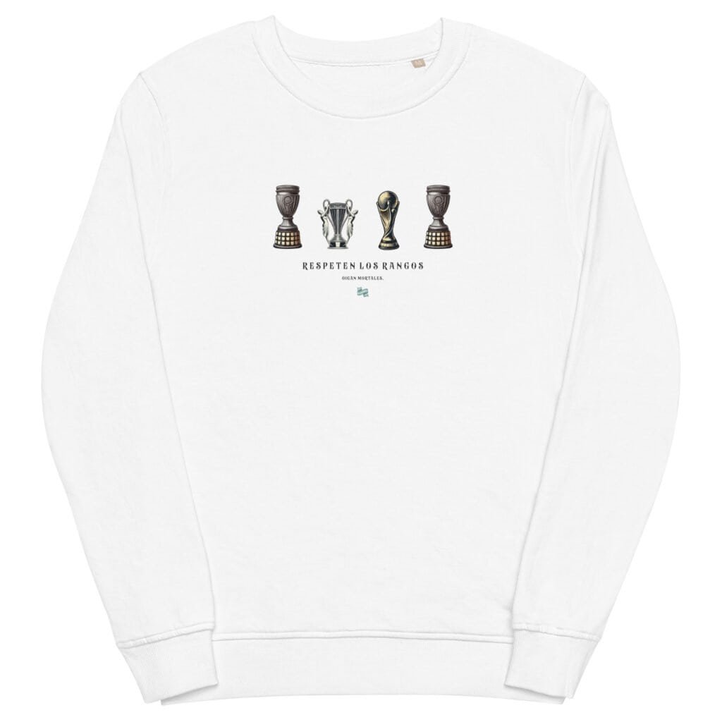 Sudadera orgánica unisex - Respeten los rangos COPAS