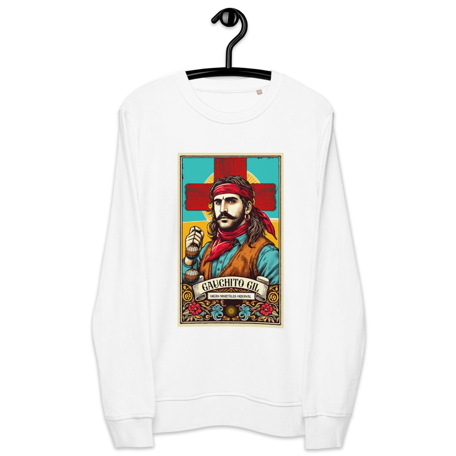 Sudadera orgánica unisex - Gauchito Gil - Imagen 2