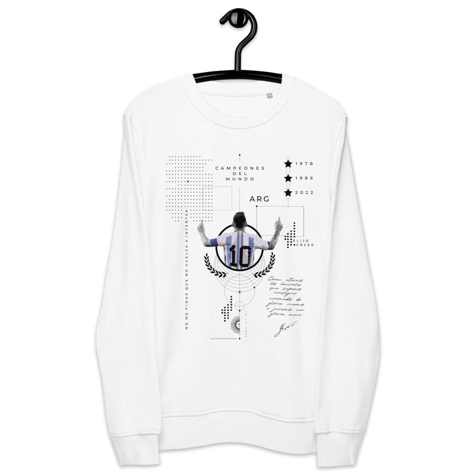 Sudadera orgánica unisex - La Historias de los campeones del mundo - Imagen 2