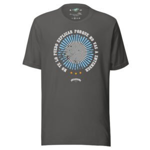 Remera unisex – ESCARAPELA VINTAGE “NO TE LO PUEDO EXPLICAR”