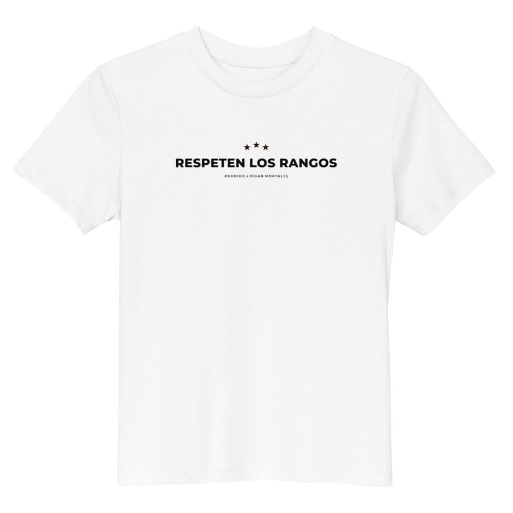 Remera niño unisex - Respeten los rangos
