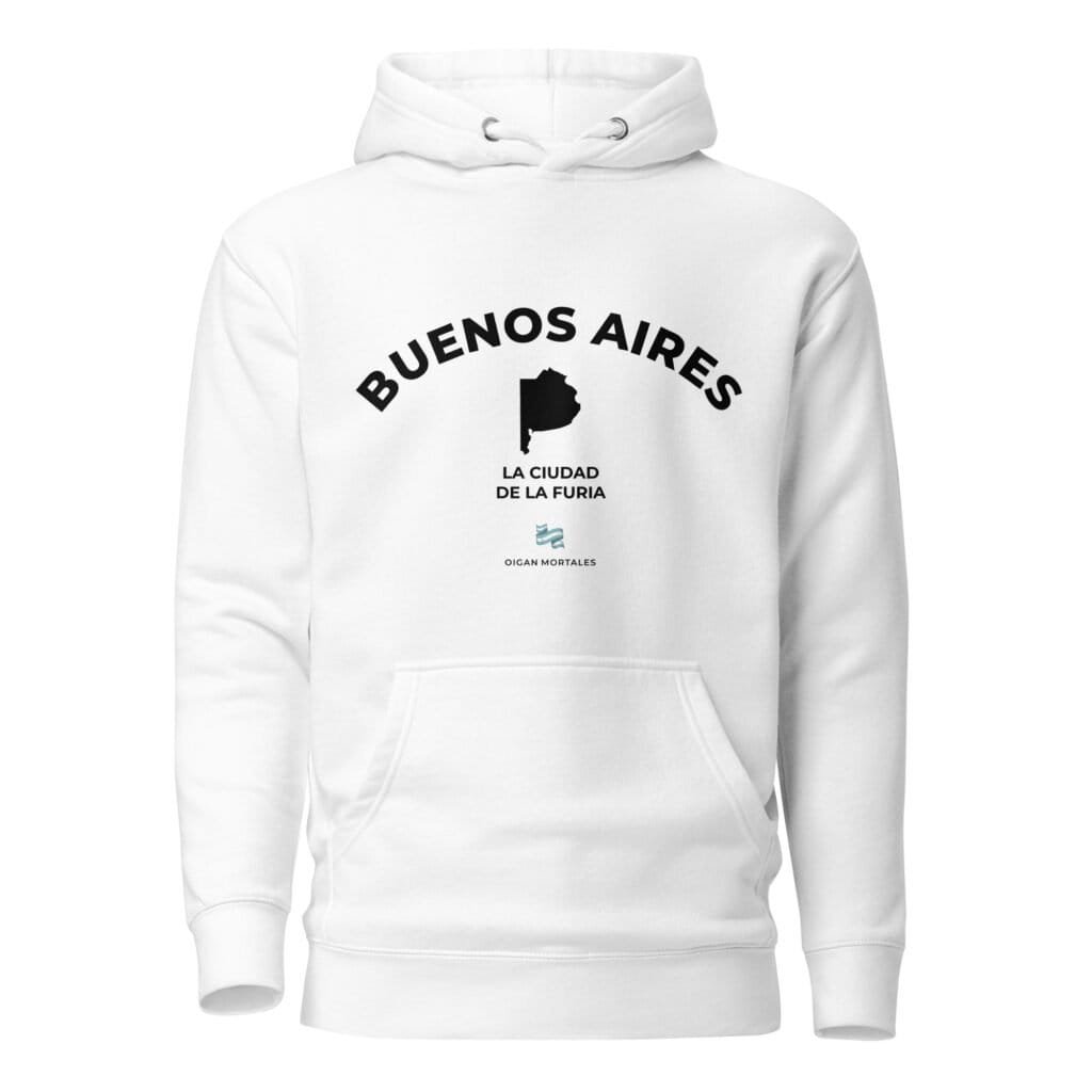 Buzo con capucha unisex - Buenos Aires, la ciudad de la furia