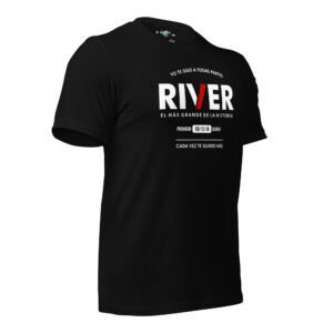 Remera unisex - River - el mas grande, lejos