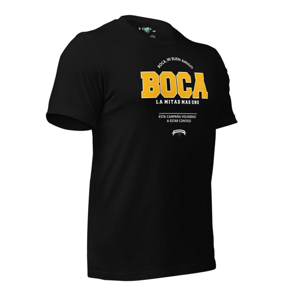 Remera de Boca Juniors con la frase 'Bosteros La 12'