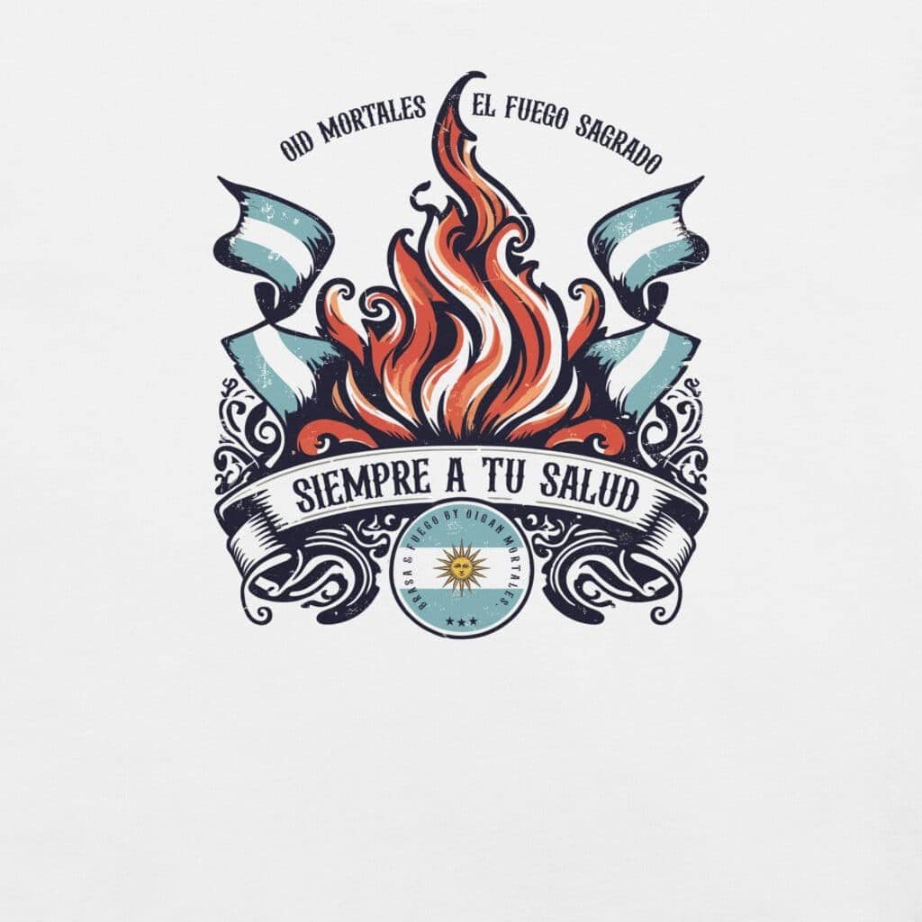 Remera unisex - Brasa y Fuego x Oigan Mortales