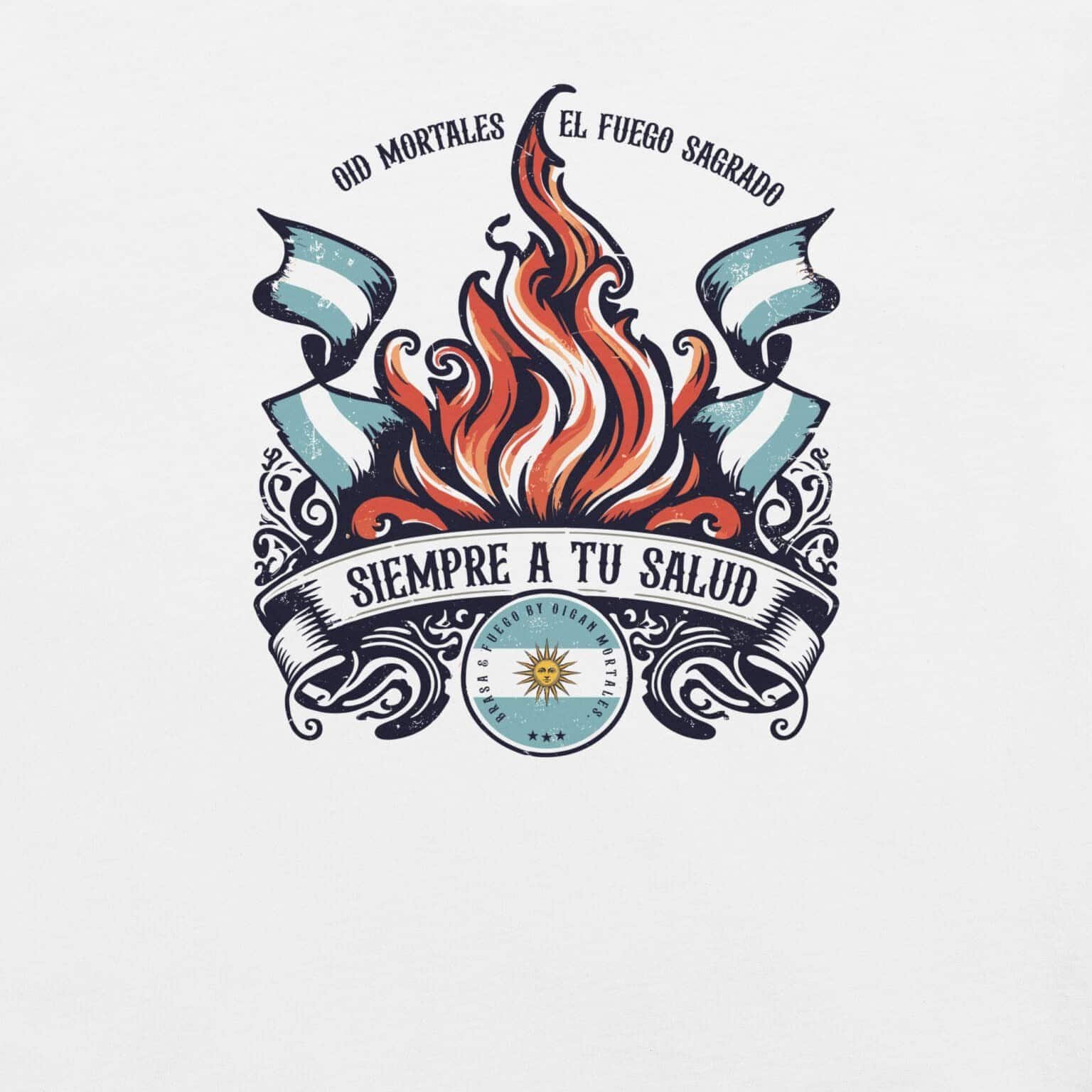 Remera unisex - Brasa y Fuego x Oigan Mortales - Imagen 2