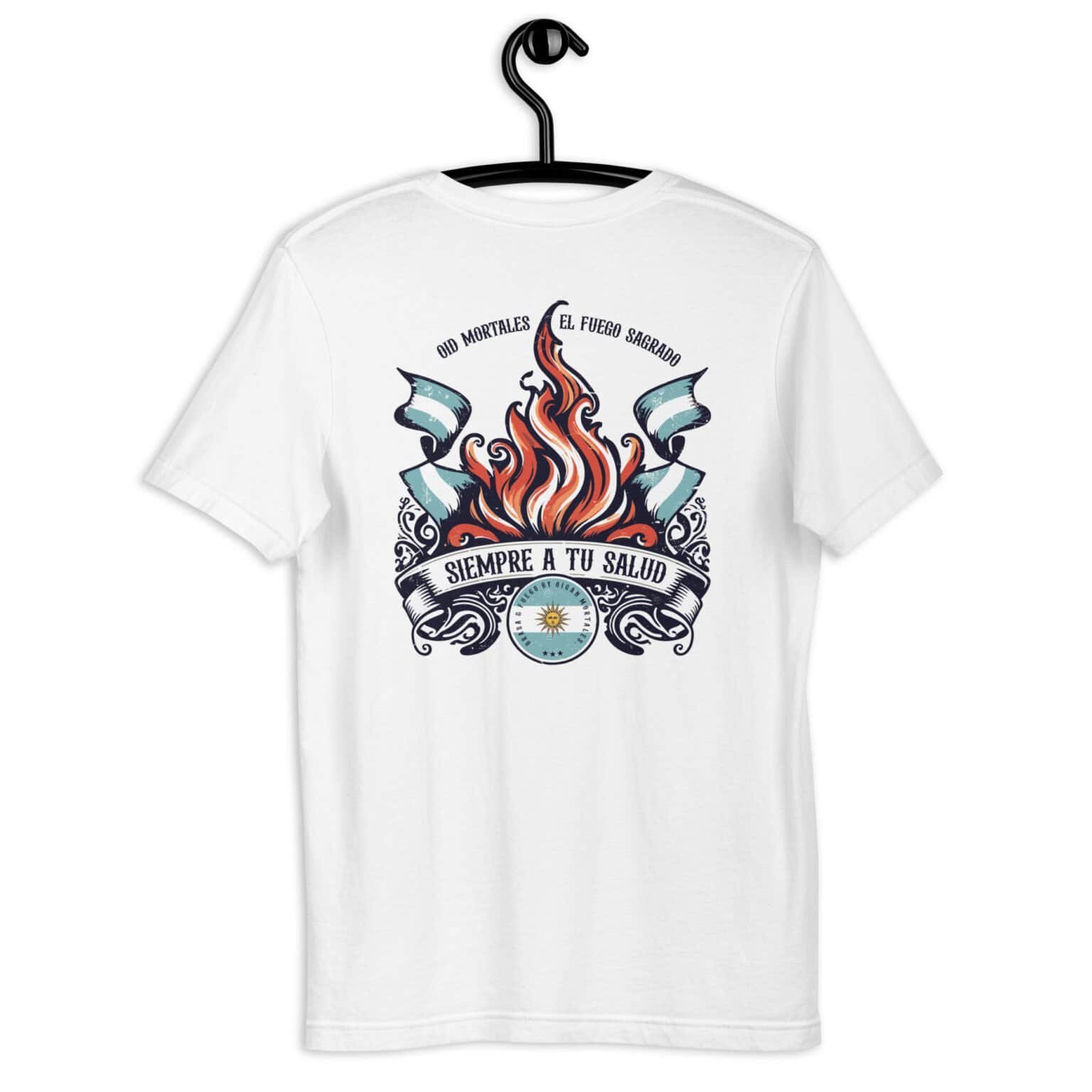 Remera unisex - Brasa y Fuego espalda