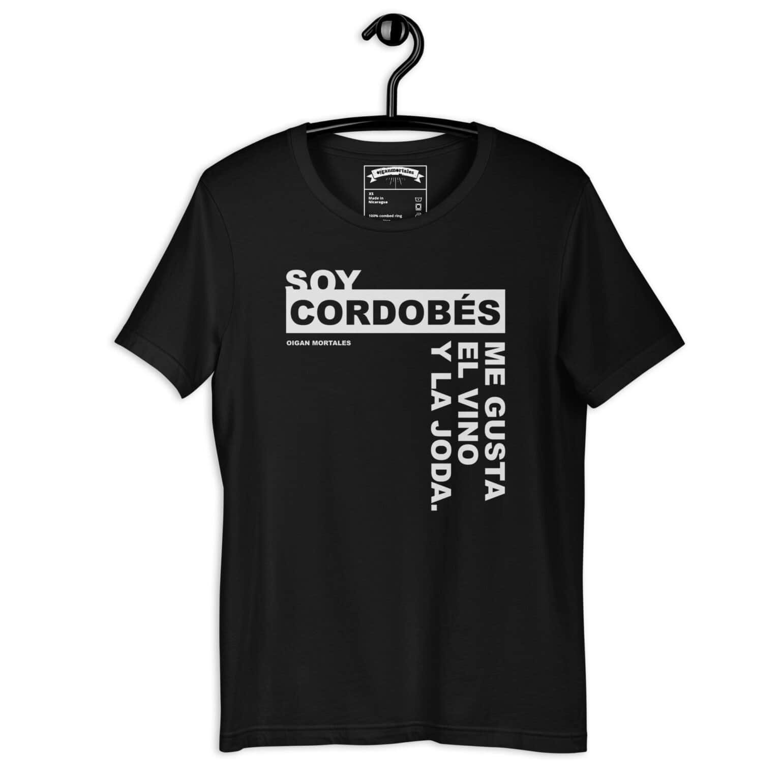 Remera unisex - Soy cordobés, me gusta el vino y la joda - Imagen 2