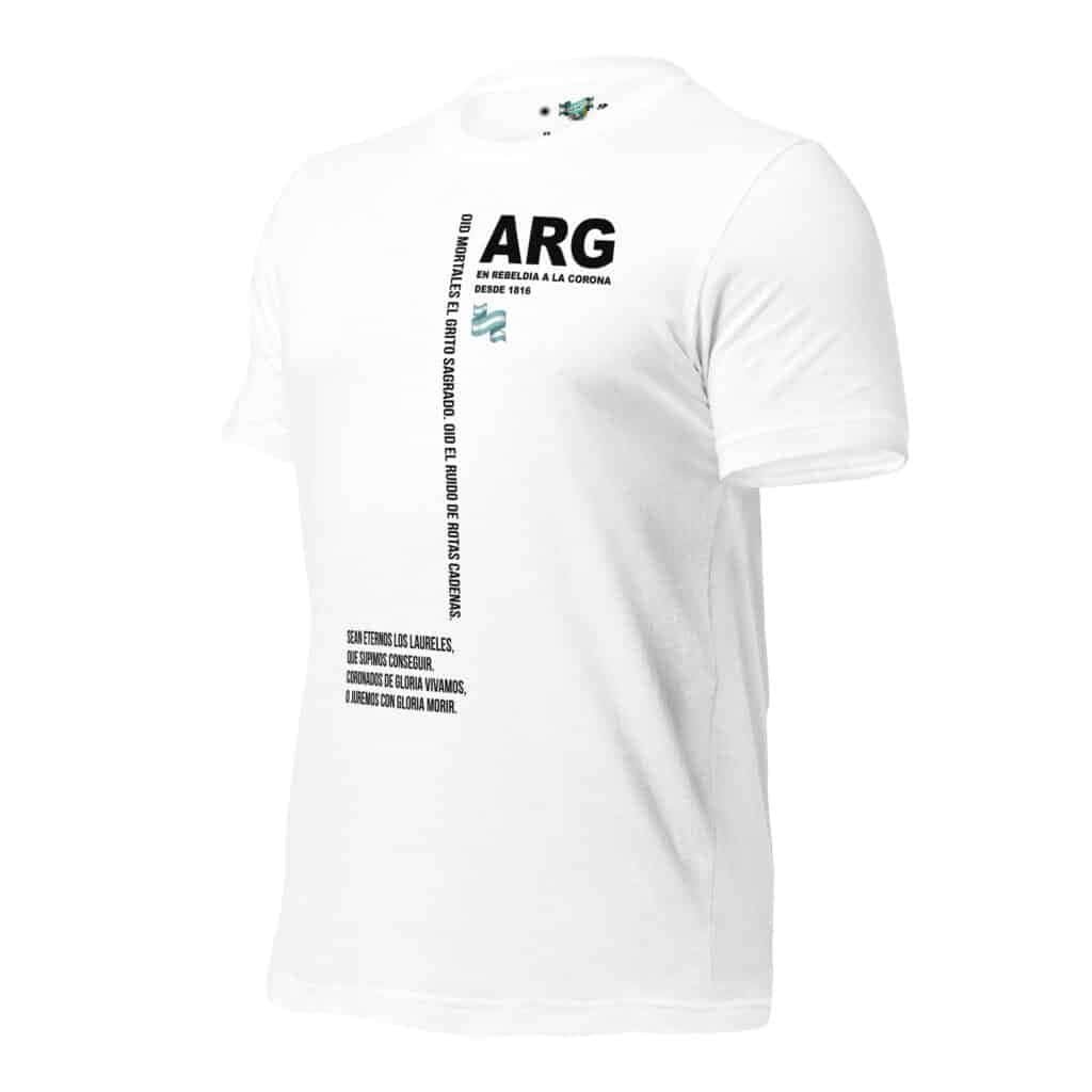 Remera Himno Argentino minimalista - unisex