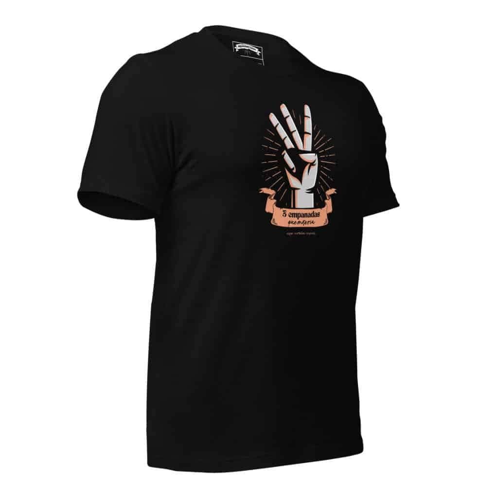 remera estampa pelicula argntina 3 empanadas