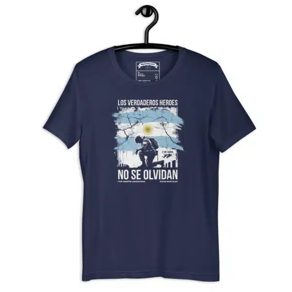 Remera unisex - Los héroes de Malvinas no se olvidan