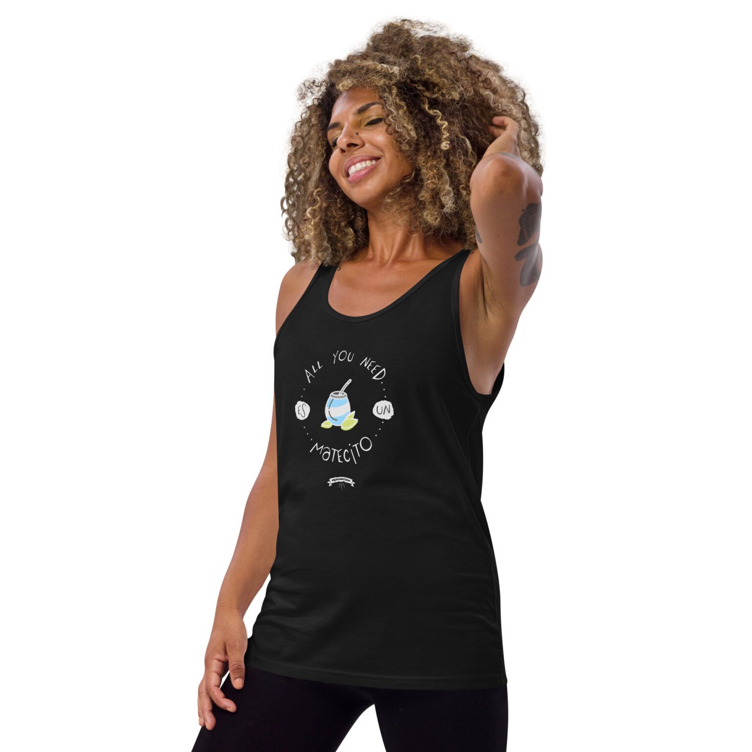 Musculosa unisex - All you need es un matecito - Imagen 2