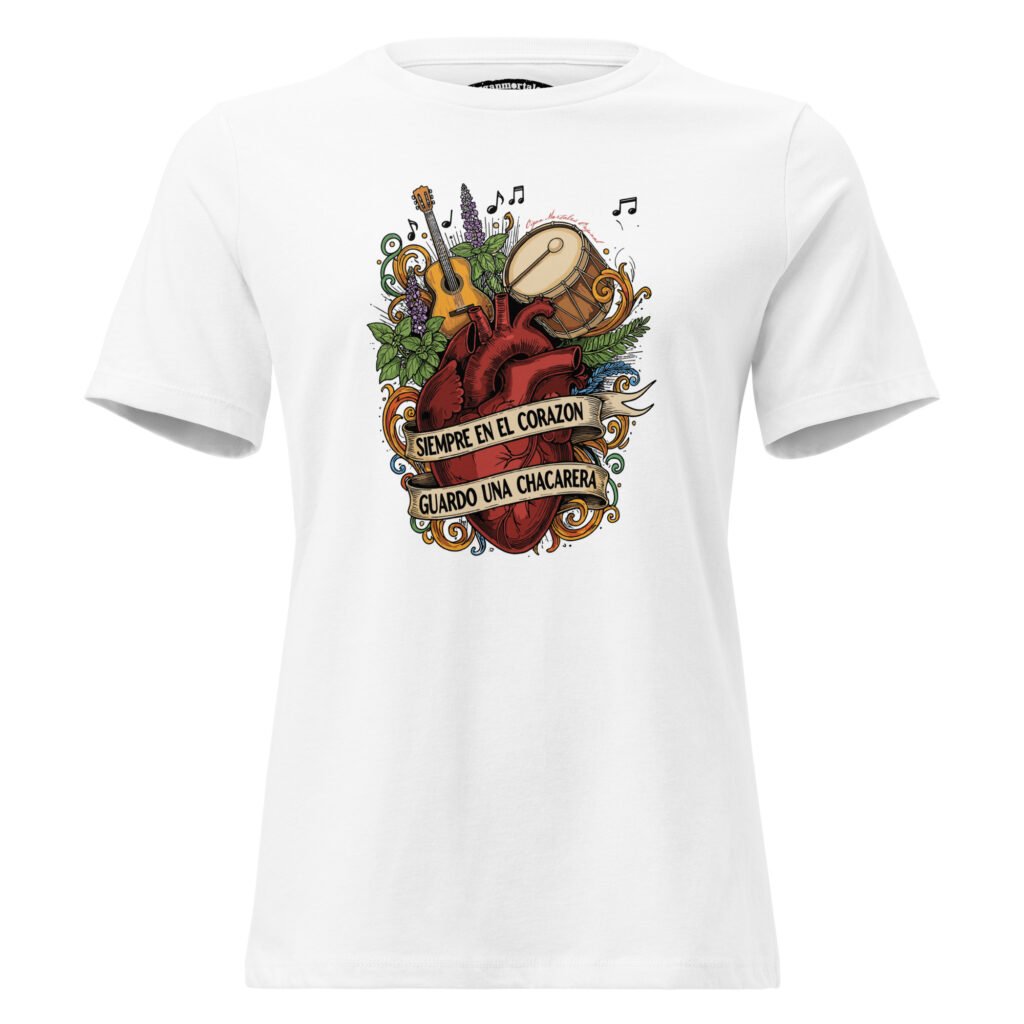 Remera mujer - Siempre en el corazón guardo una chacarera