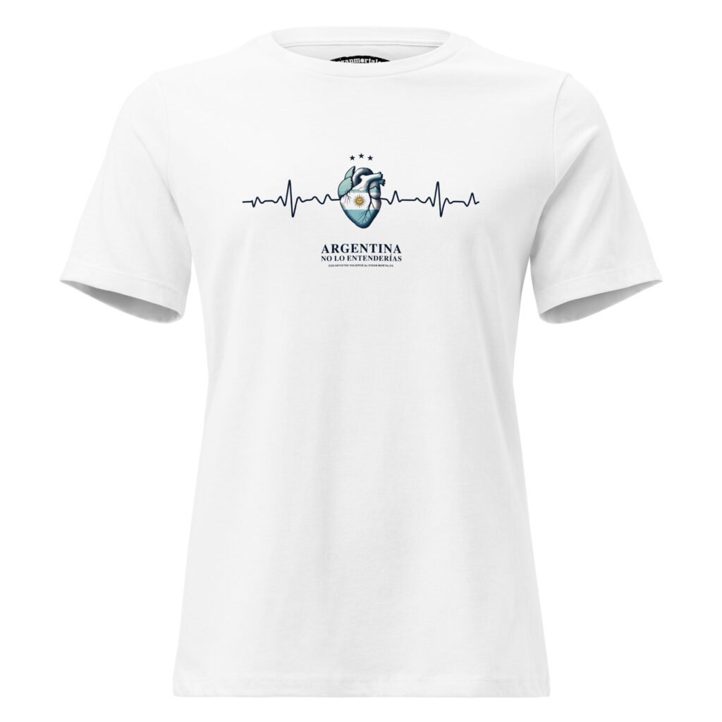 Remera mujer - Electrocardiograma emocional by Dos Artistas Viajeros