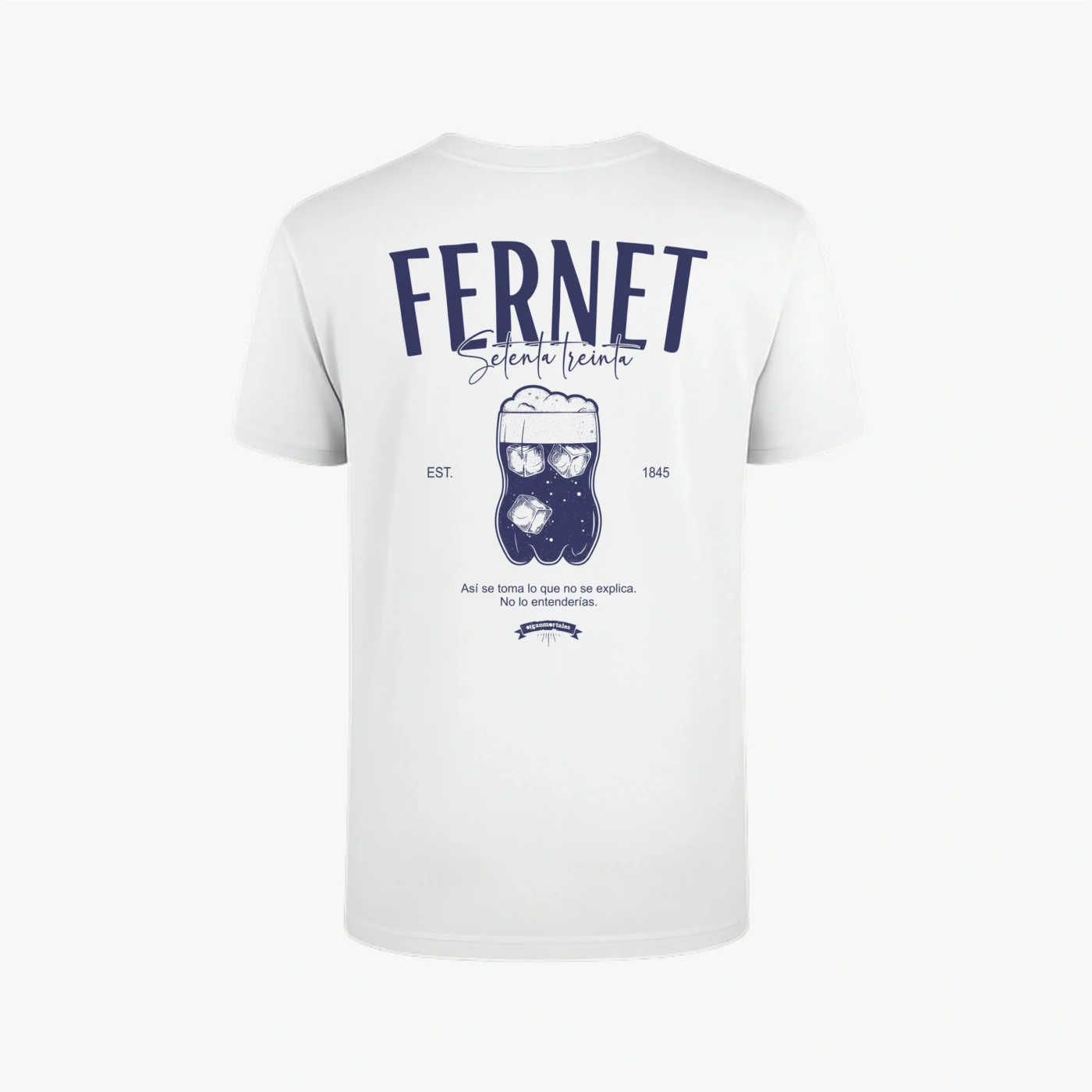 remera argentina espalda blanca frente fernet argentino