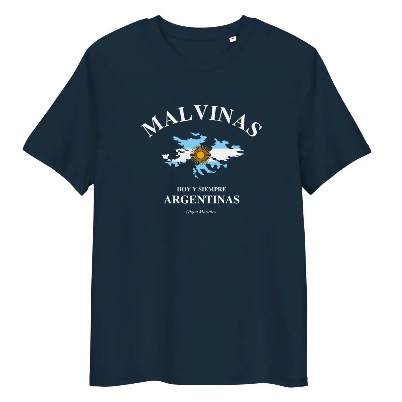 Remera Argentina Malvinas argentinas heroes de malvinas azul marino manga corta sin modelo