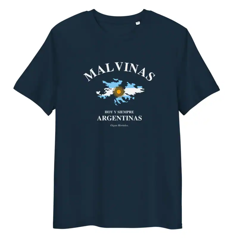 Remera Argentina Malvinas argentinas heroes de malvinas azul marino manga corta sin modelo