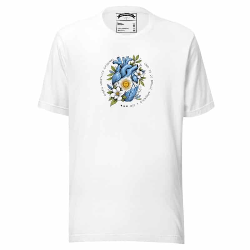 Remera Argentina - Corazón floral