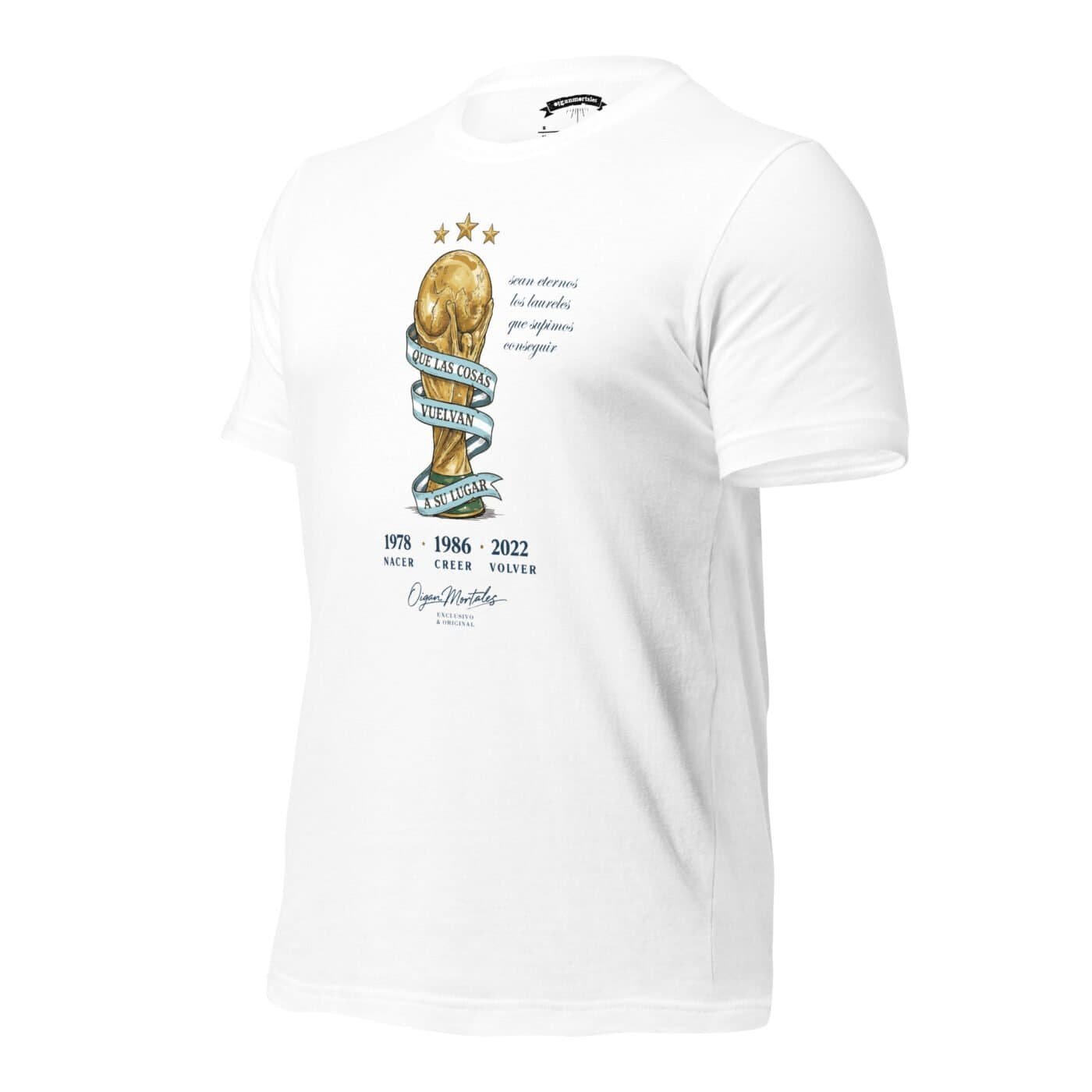 Remera Argentina Campeones del Mundo - Nacer, crecer, volver - Imagen 3