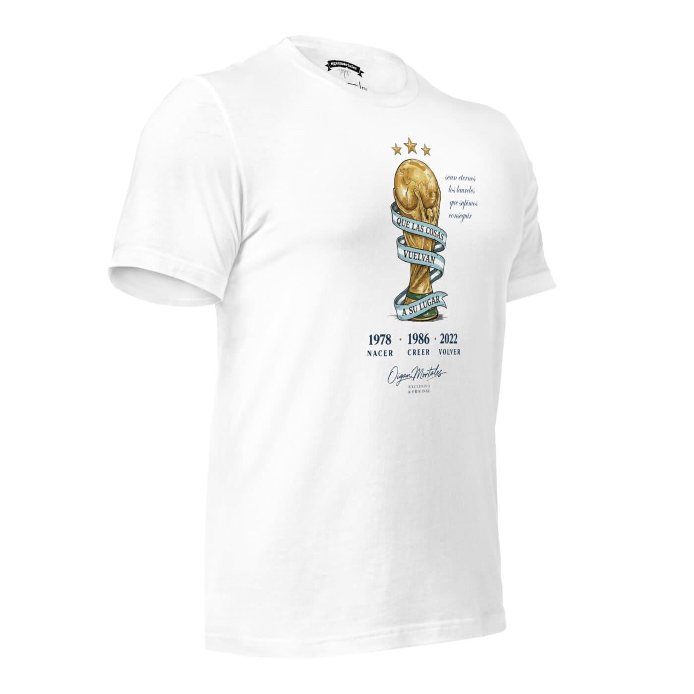 Remera Argentina Campeones del Mundo - Nacer, crecer, volver - Imagen 2