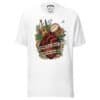 remera-argentina unisex-blanca -argentina-siempre en el corazon guardo una chacarera, sin modelo, impresion adelante