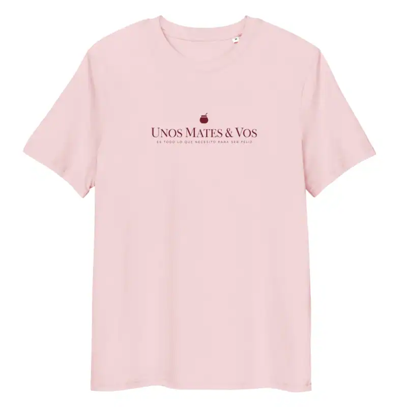 Unos mates y vos REMERA ROSADA SIN MODELO Argentina lunfardo